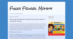 Desktop Screenshot of funkyfrugalmommy.com